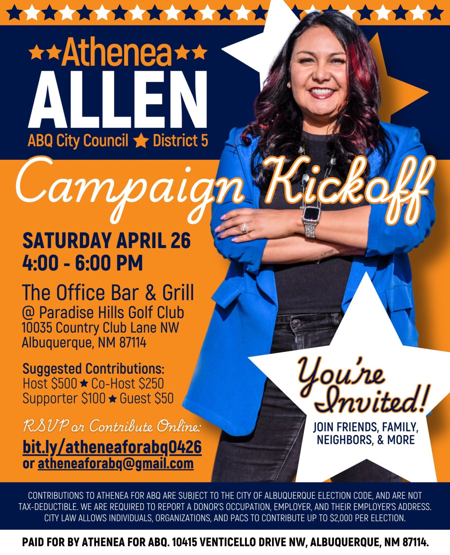 Athenea Allen’s Campaign Kickoff for ABQ City Council, D5!