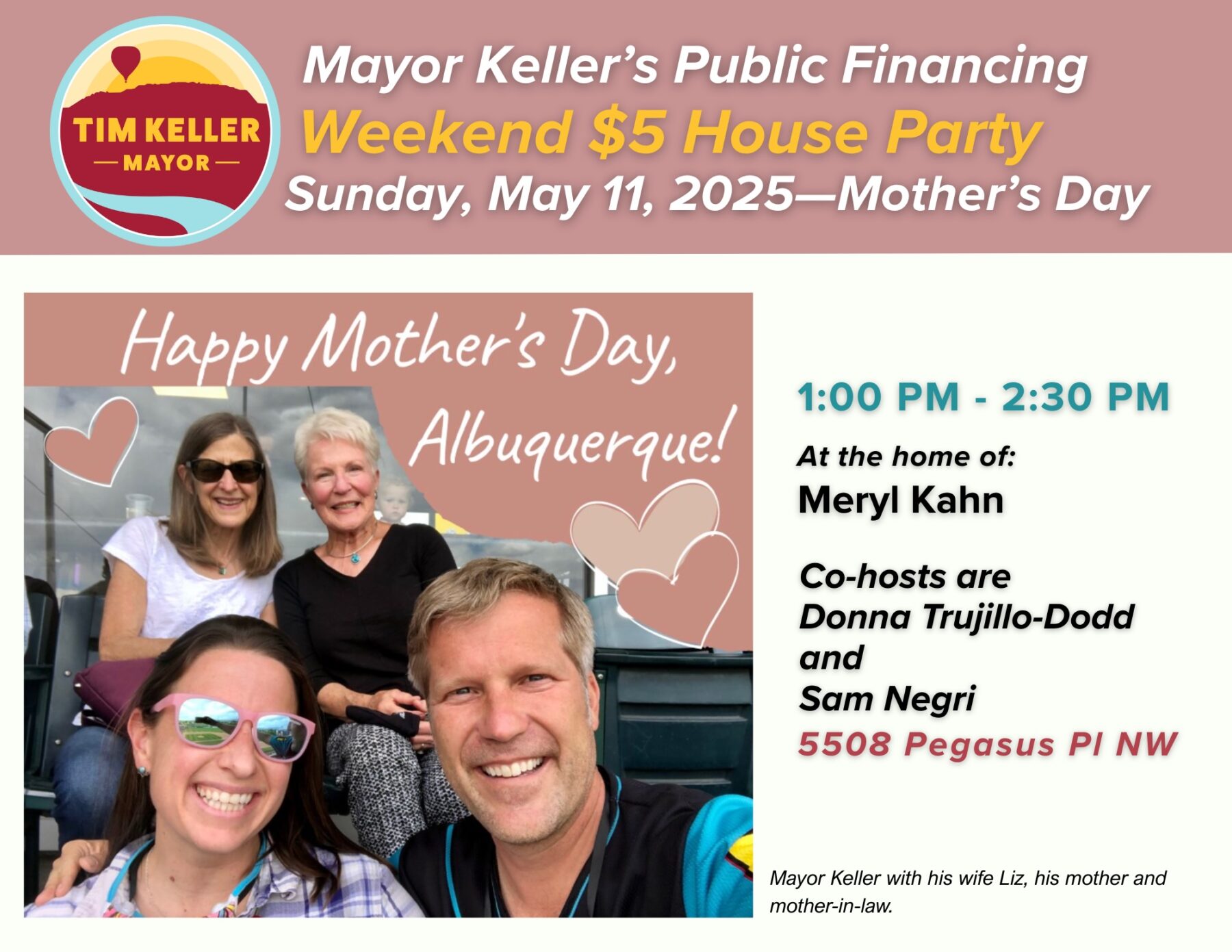 Join Mayor Keller for a $5 House Party on Sunday, May 11!