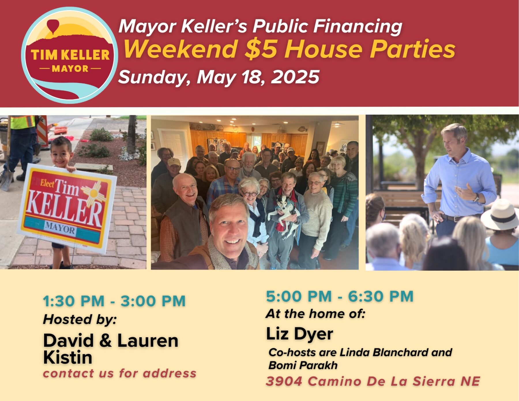 Hear What’s Next for ABQ—$5 HP with Mayor Keller, Sun 5/18!!