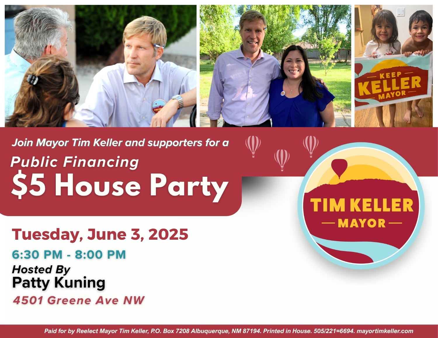 Let’s hear it for the Westside! It’s a $5 Party for Keller!