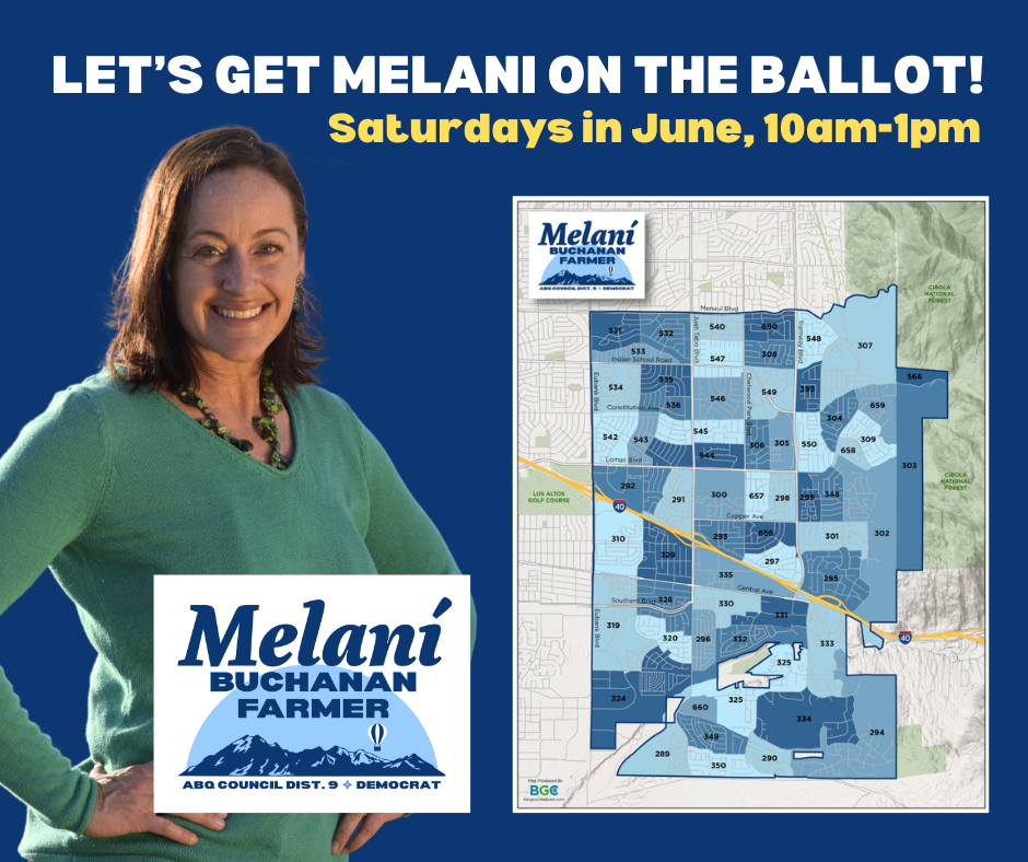 Let’s Get on the Ballot: Saturday Petition Walks for Melani