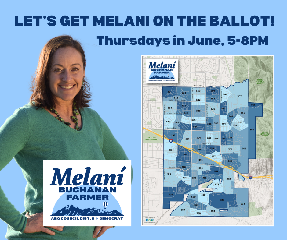Let’s Get on the Ballot: Thursday Petition Walks for Melani