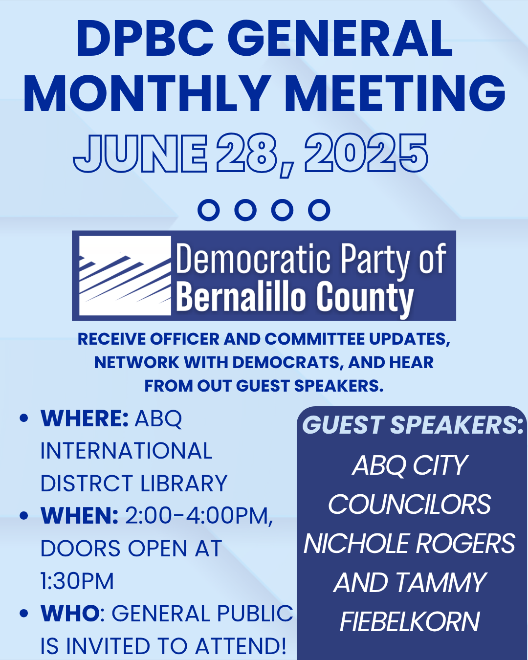 DPBC June General Meeting