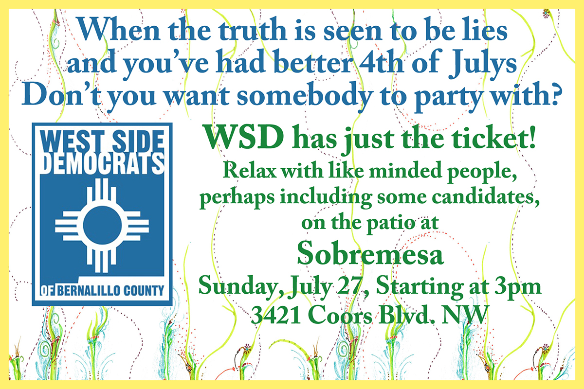 West Side Democrats at Sobremesa