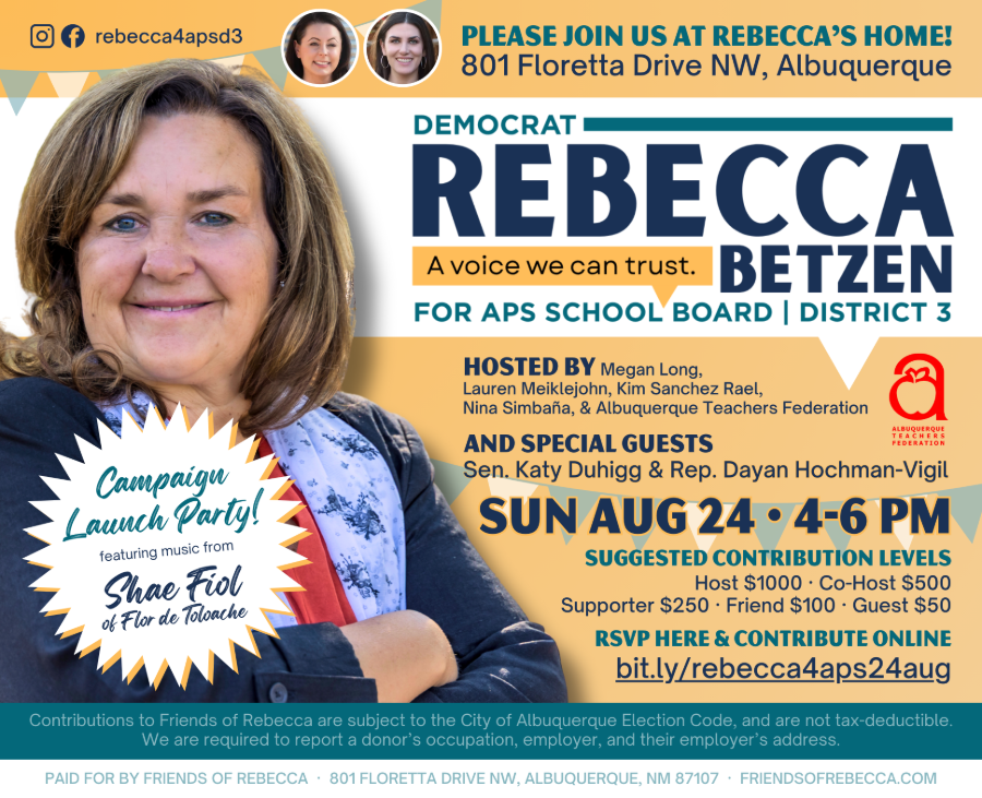 Rebecca Betzen for APS Campaign Launch