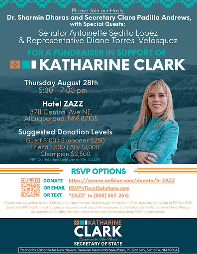 FOR A FUNDRAISER IN SUPPORT OF KATHARINE CLARK