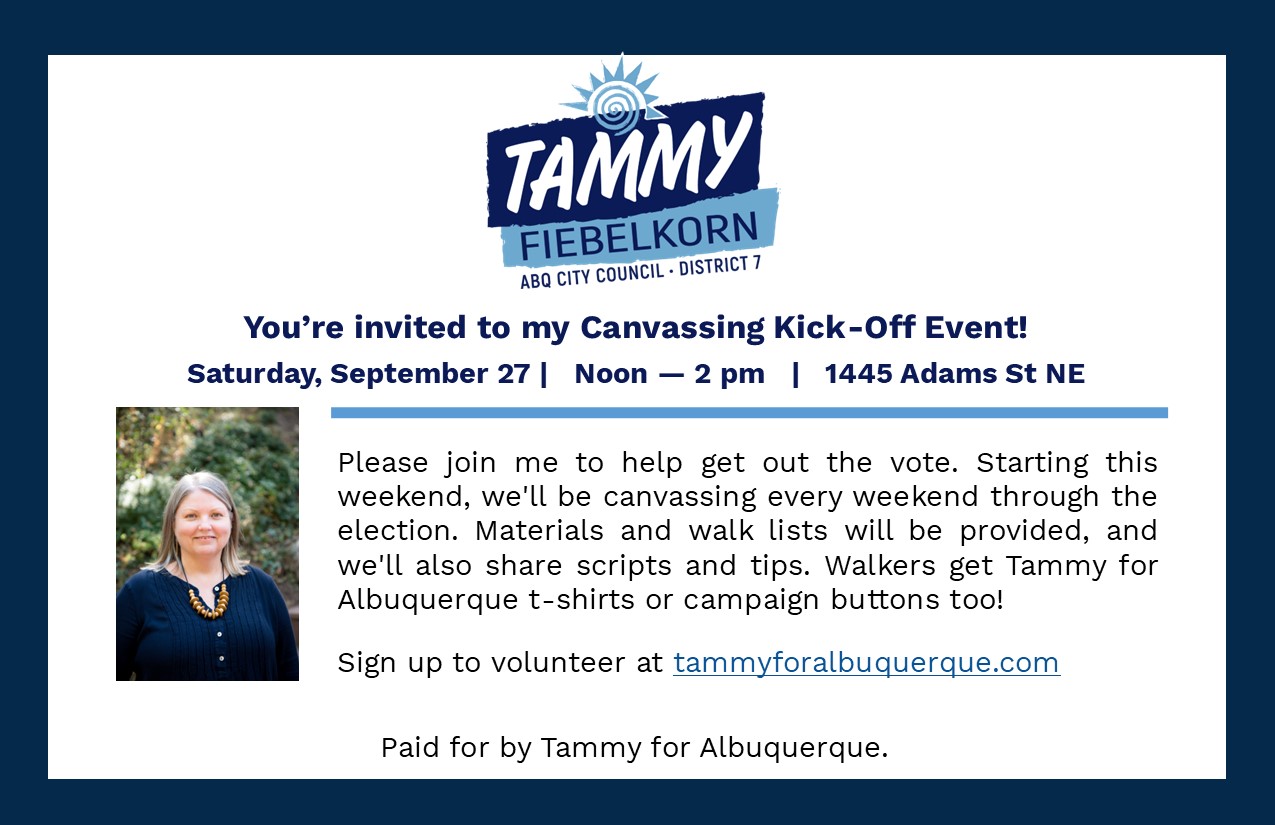 🌟 Join Tammy Fiebelkorn’s Canvassing Kick-Off! 🌟
