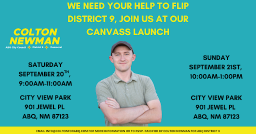 Join Colton Newman This Weekend!