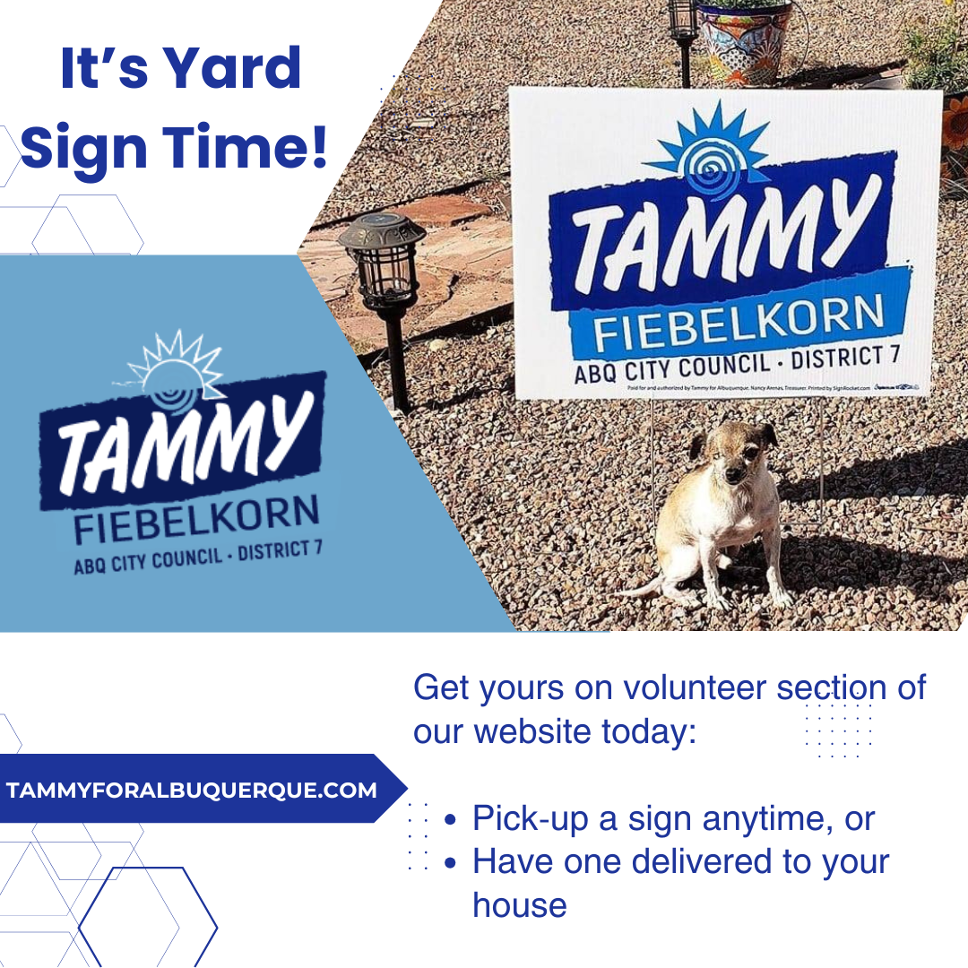 🏡 Show Your Support — Get a Tammy Yard Sign Today! 🌟