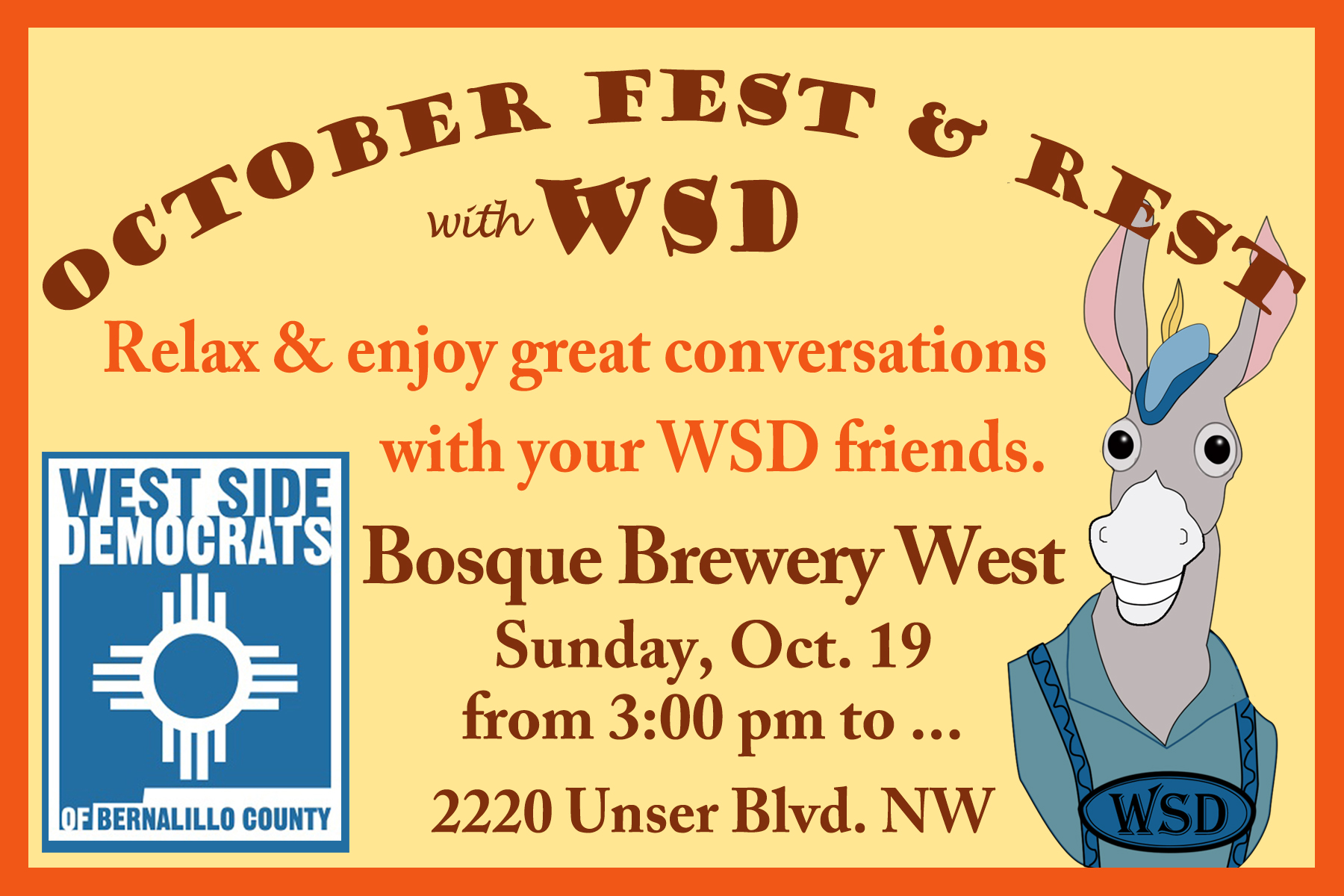 West Side Dems Meet at Bosque Brewery West