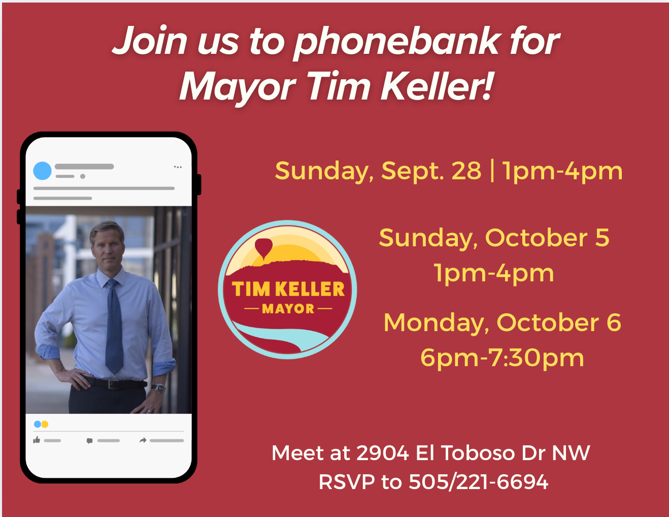 Phonebank for Mayor Tim
