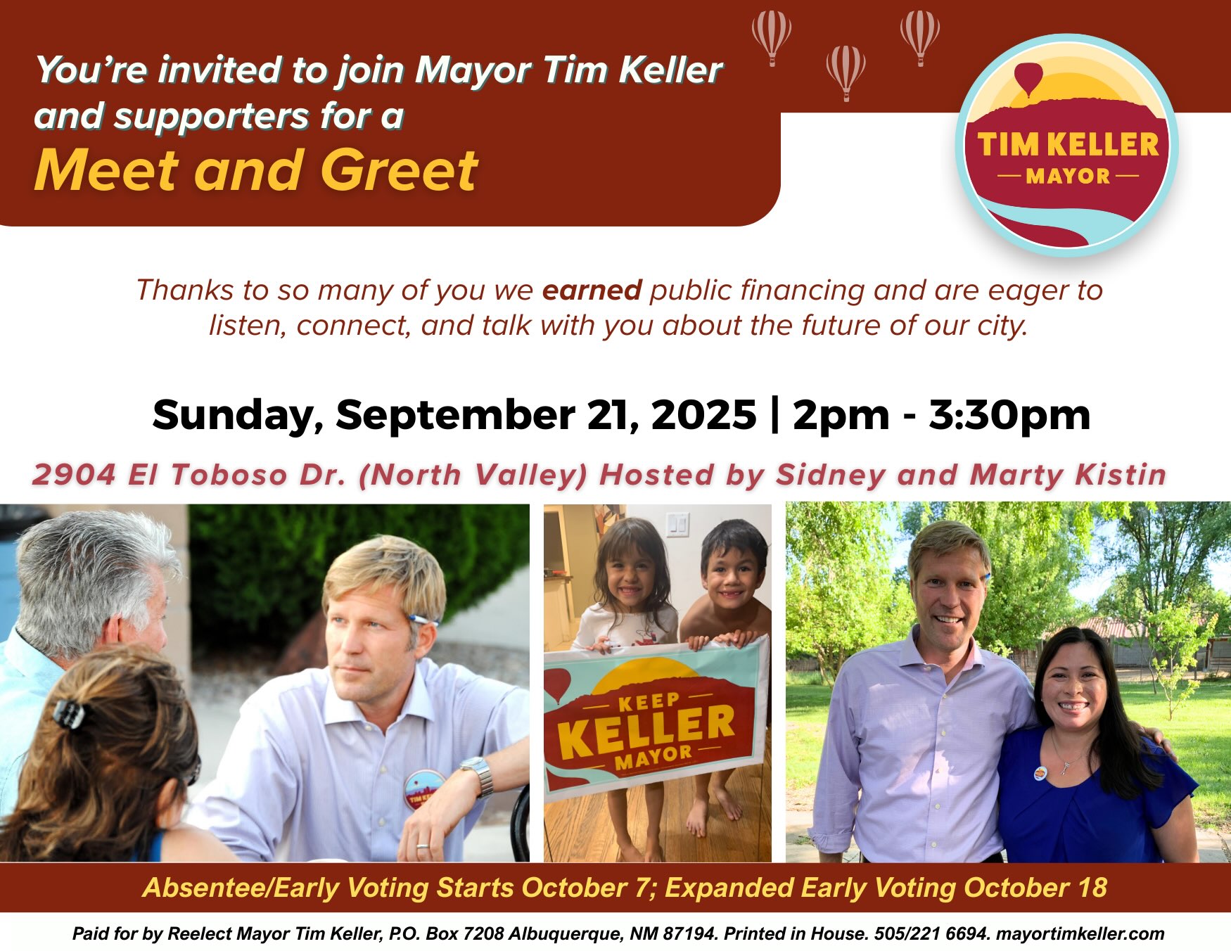 Meet and Greet with Mayor Tim Keller