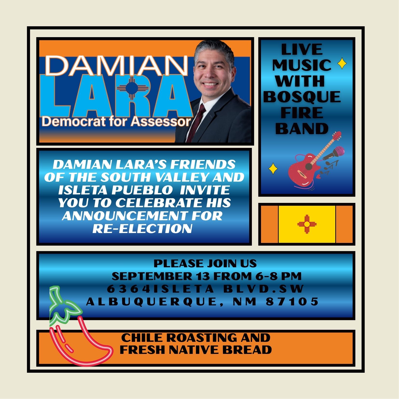 Damian Lara Re-Election Announcement and Kickoff