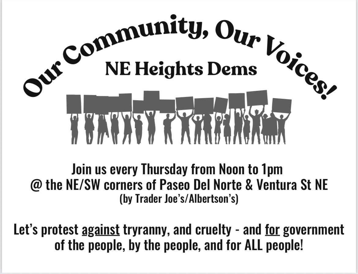 Our Community Our Voice - NE Heights Dems