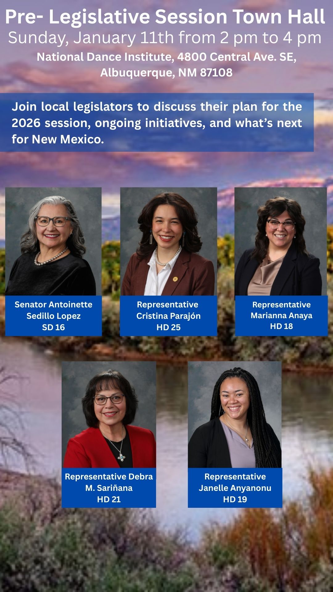 State Legislator Albuquerque Pre-Session Town Hall