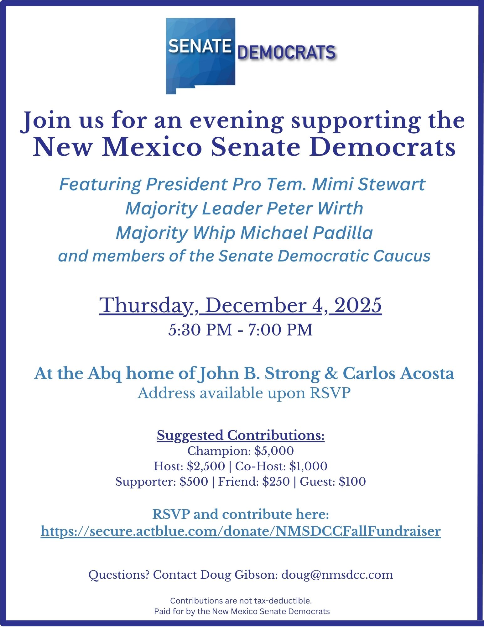 Support the NM Senate Democrats