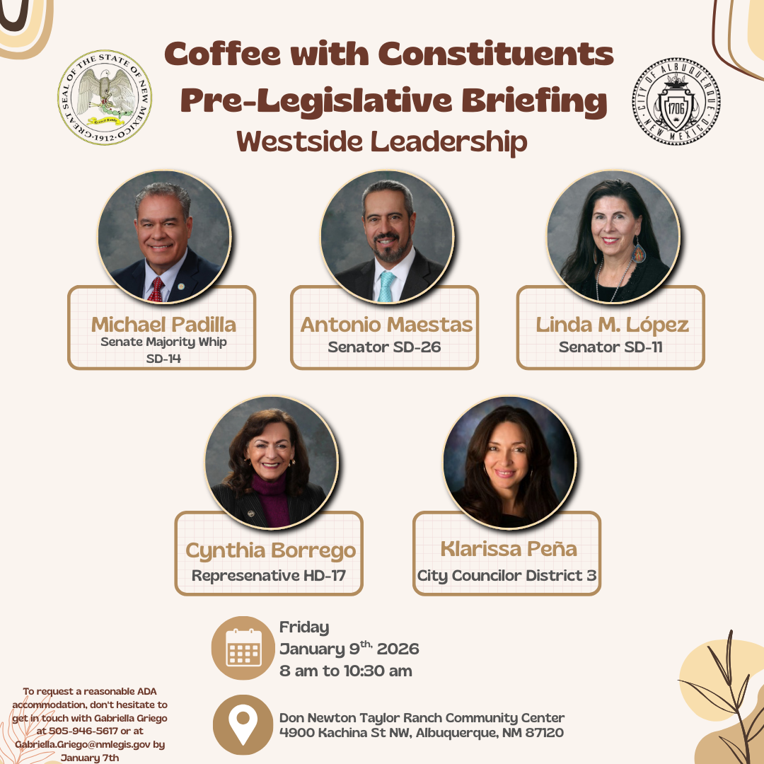 Coffee with Constituents: A Pre-Legislative Briefing with Westside Leadership