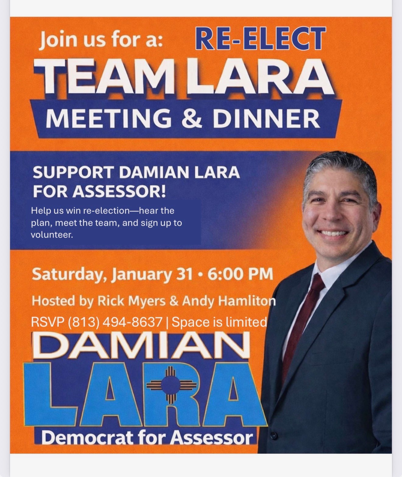 Re-Elect Damian Lara