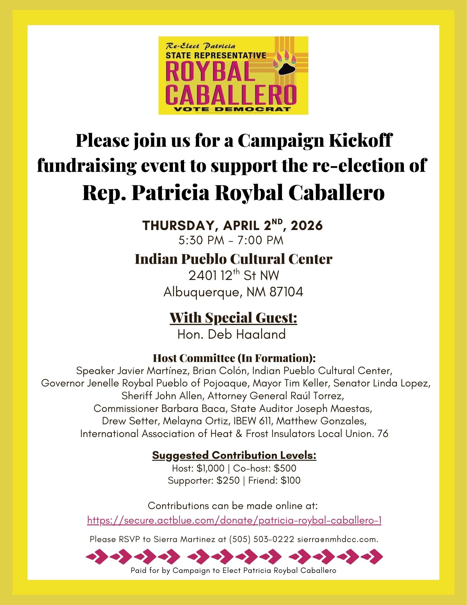 Rep. Patricia Roybal Caballero Campaign Kickoff!