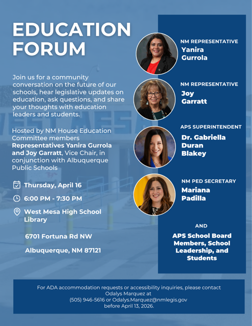 Education Forum - April 16